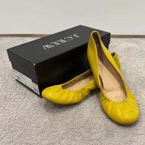 J. Crew Women's Yellow Ballet Flats